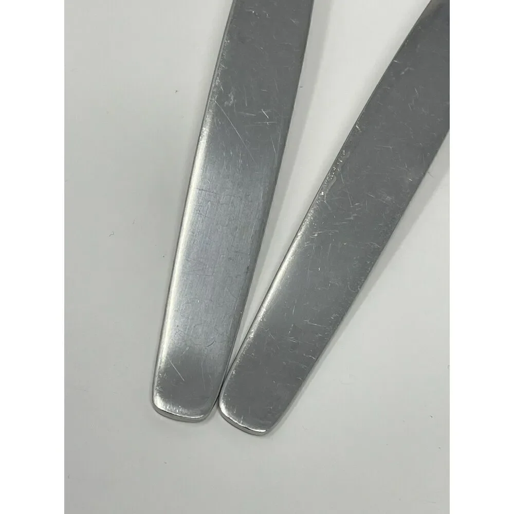 Nils Johan Sweden Sessan Large Serving Table Spoons NIJ1 8.5” Set Of 2